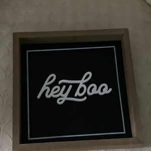 Hey Boo plaque